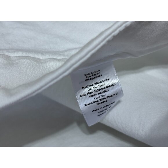 Talbots Chatham Ankle Pants Women's Size 22 WP Plus Petite White Elastic Waist - Picture 5 of 6